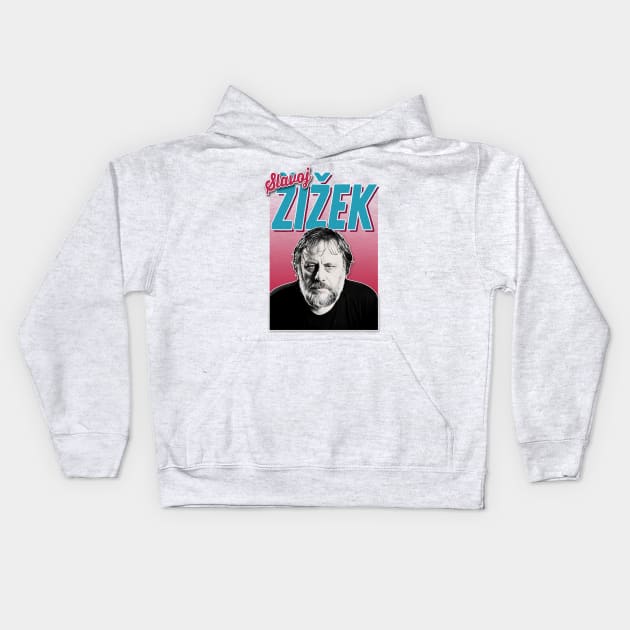 Slavoj Žižek #3 - Aesthetic Tribute Design Kids Hoodie by DankFutura